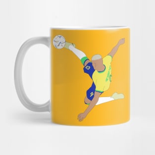 Richarlison Brazil Bicycle Kick World Cup Minimalist Mug